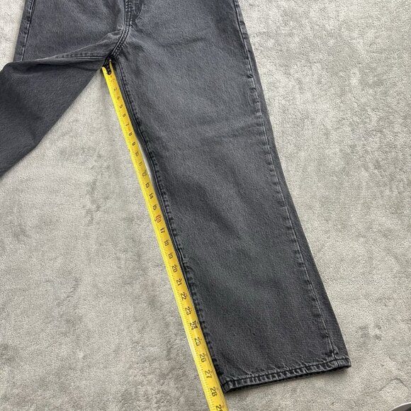 Gap Jeans Mens 28x28” Faded Black Baggy Fit Denim Y2K Skater Grunge Pants - Picture 3 of 14